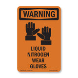 Liquid Nitrogen Wear Gloves Spanish