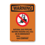 Natural Gas Pipeline Before With Symbol