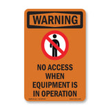 No Access When Equipment Is With Symbol