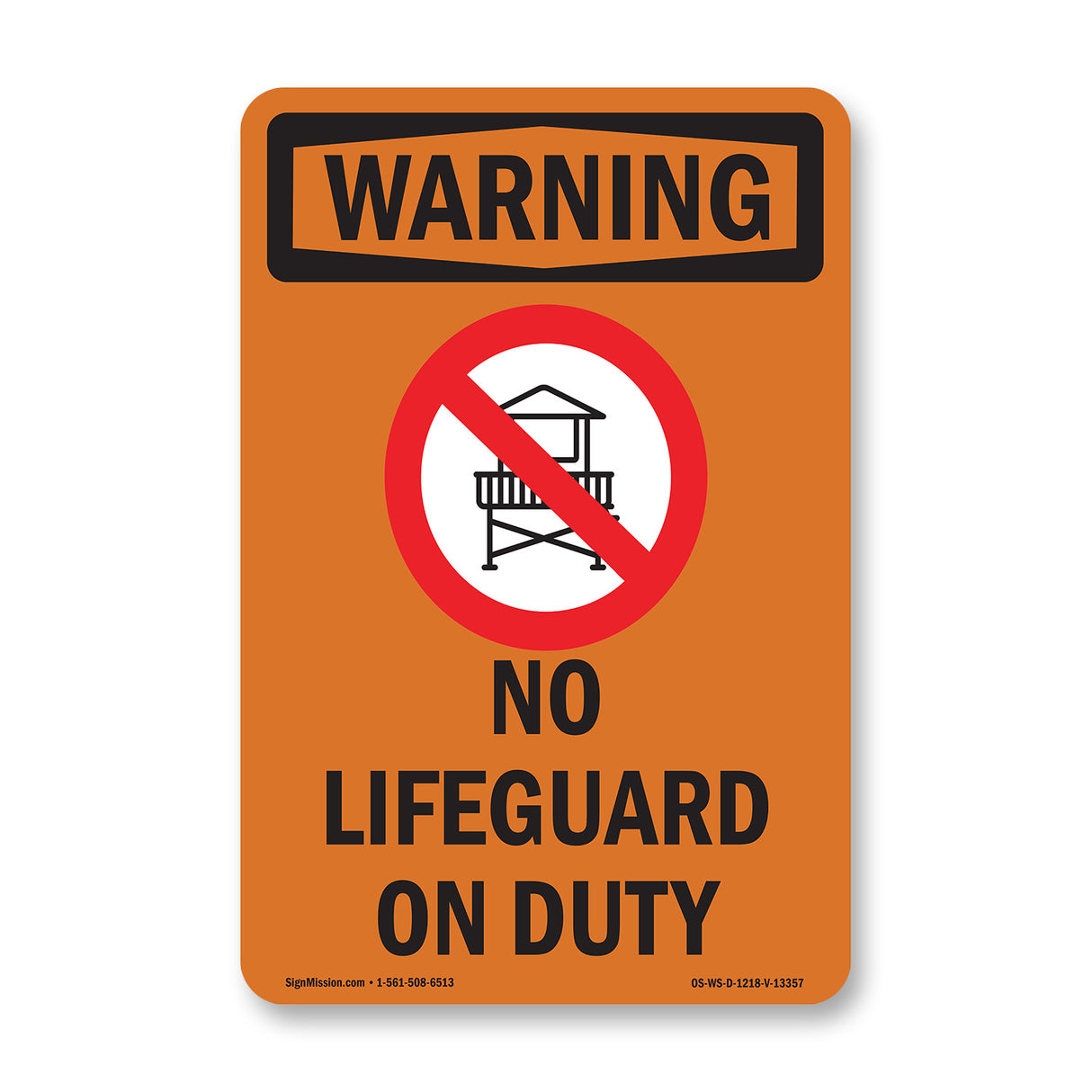No Lifeguard On Duty Spanish