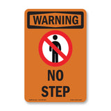 No Step With Symbol