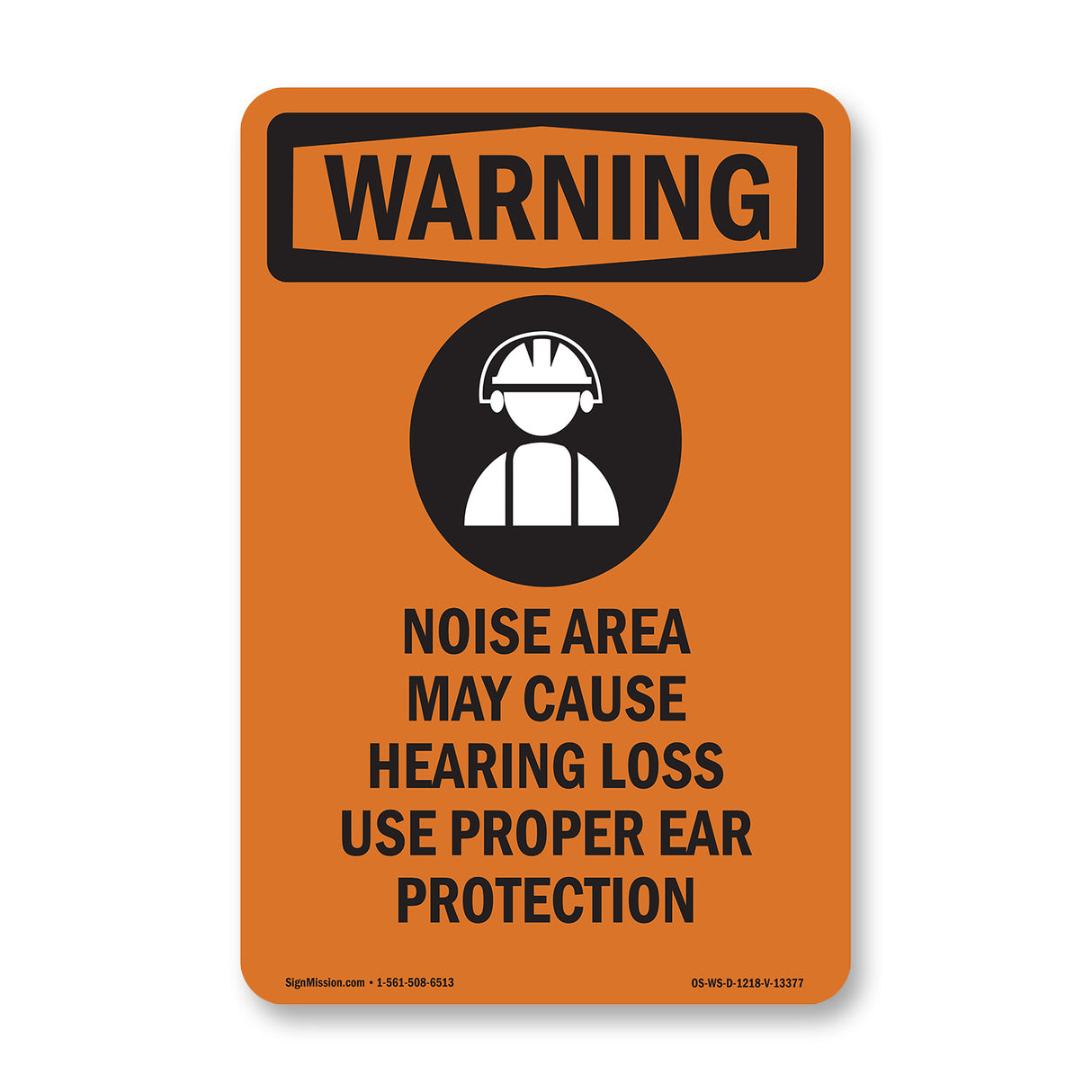 Noise Area Use Ear Protection Spanish