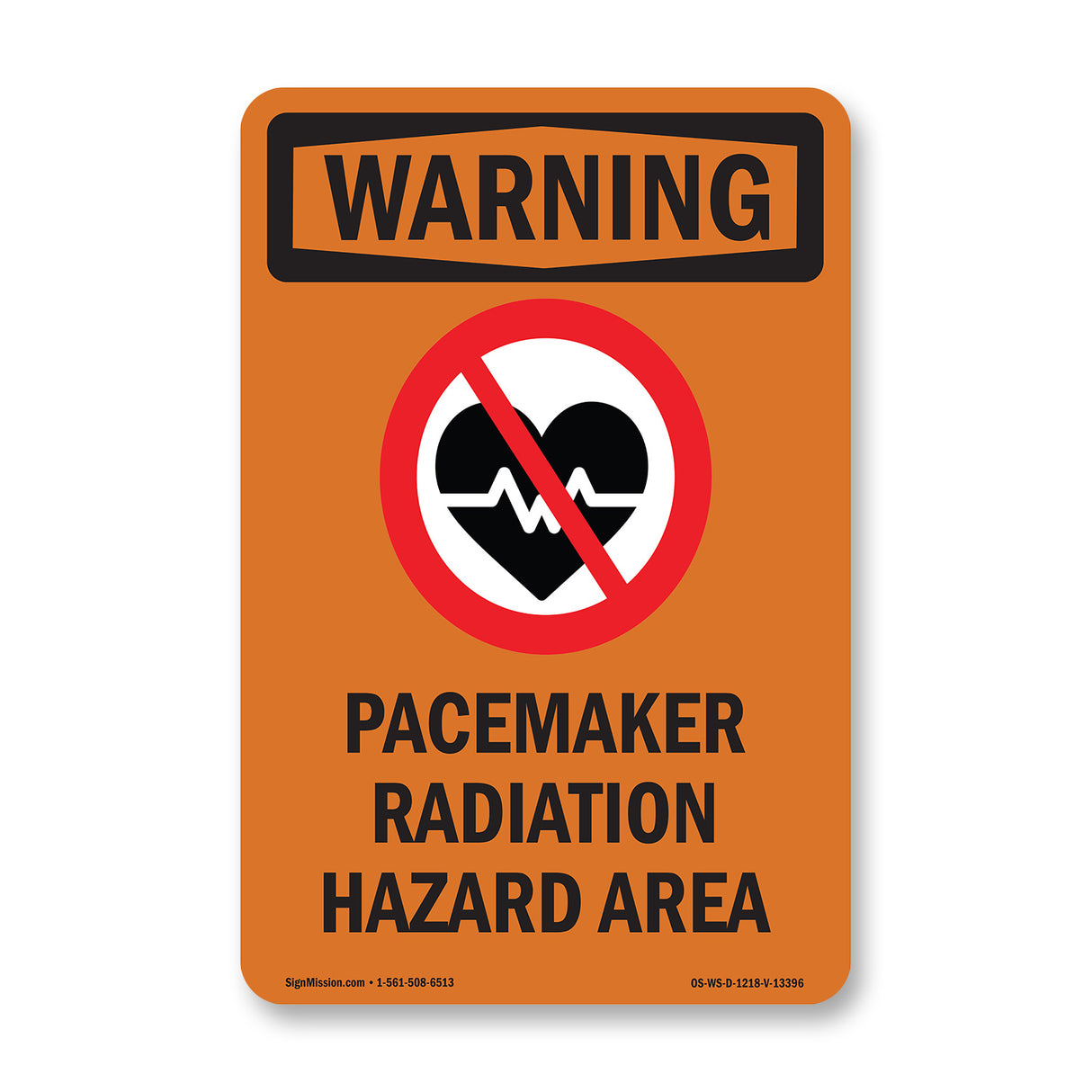 Pacemaker Radiation Hazard Area Bilingual