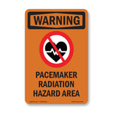 Pacemaker Radiation Hazard Area Bilingual