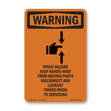 Pinch Hazard Keep Hands Away With Symbol