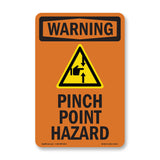 Pinch Point Hazard With Symbol