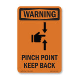 Pinch Point Keep Back Spanish