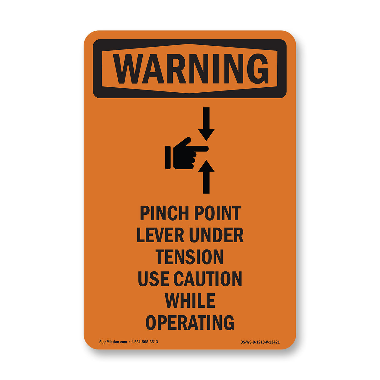 Pinch Point Lever Under Tension With Symbol
