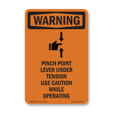 Pinch Point Lever Under Tension With Symbol