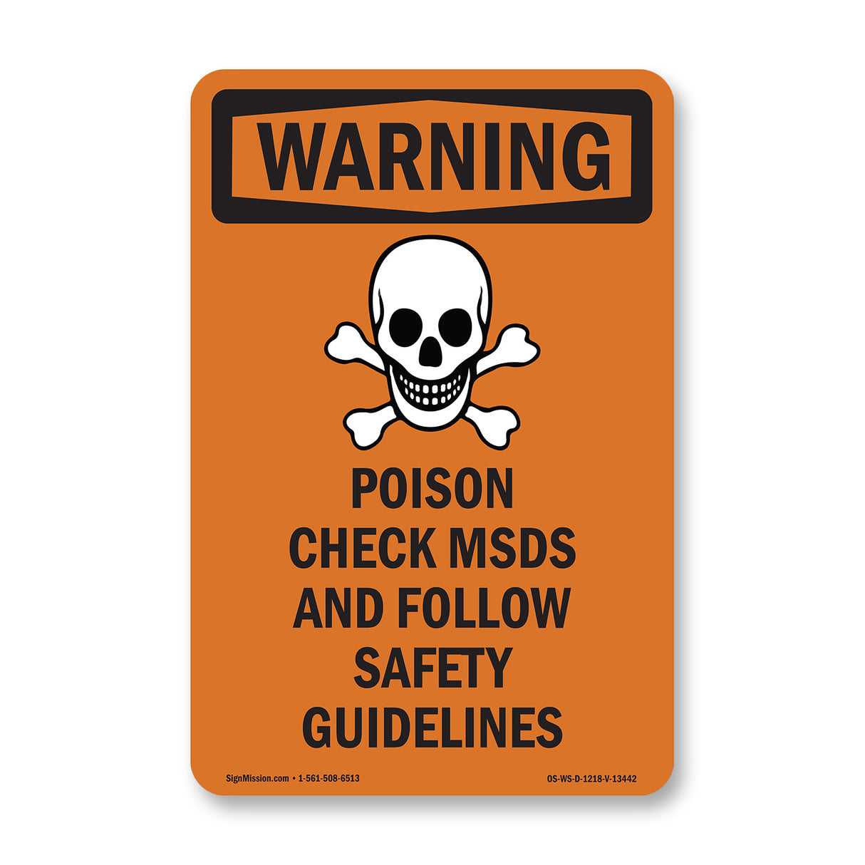 Poison Check MSDS Follow Safety Guidelines
