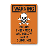 Poison Check MSDS Follow Safety Guidelines