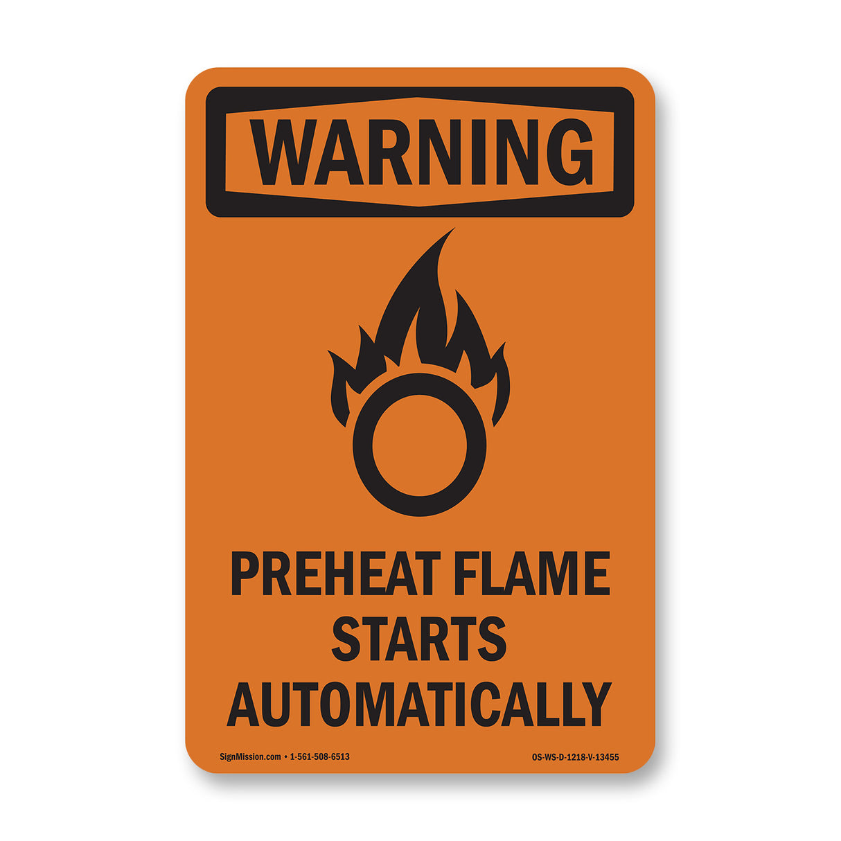 Preheat Flame Starts Automatically With Symbol