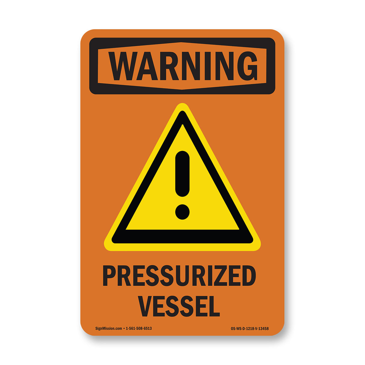 Pressurized Vessel With Symbol