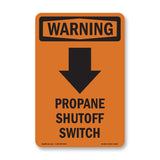 Propane Shutoff Switch [Down Arrow] With Symbol
