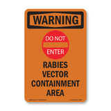 Rabies Vector Containment Area With Symbol