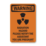 Radiation Hazard Please Notify With Symbol