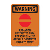 Radiation Restricted Area Personnel With Symbol