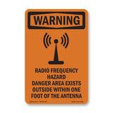 Radio Frequency Hazard Danger With Symbol