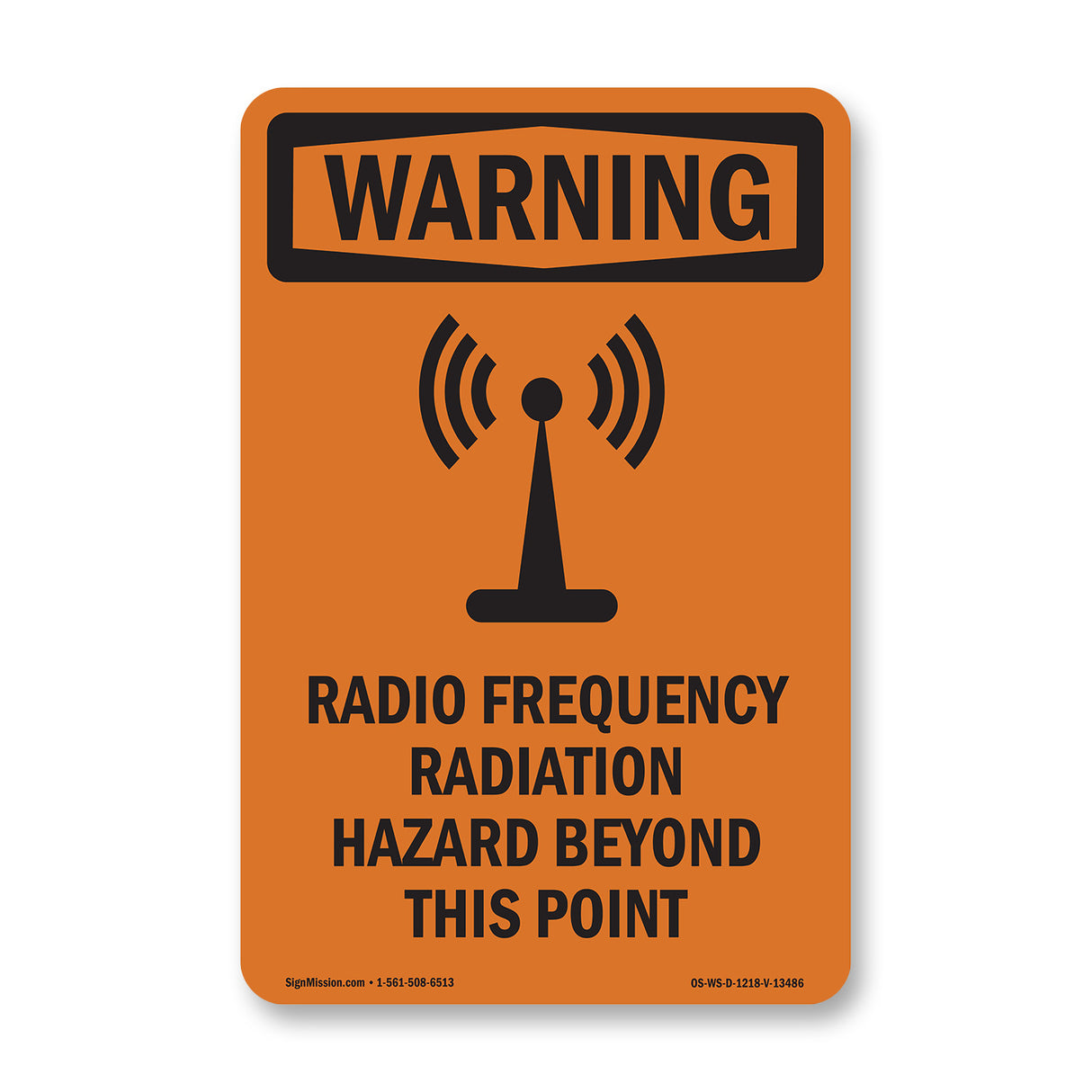 Radio Frequency Radiation Hazard Area
