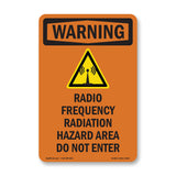 Radio Frequency Radiation Hazard Area