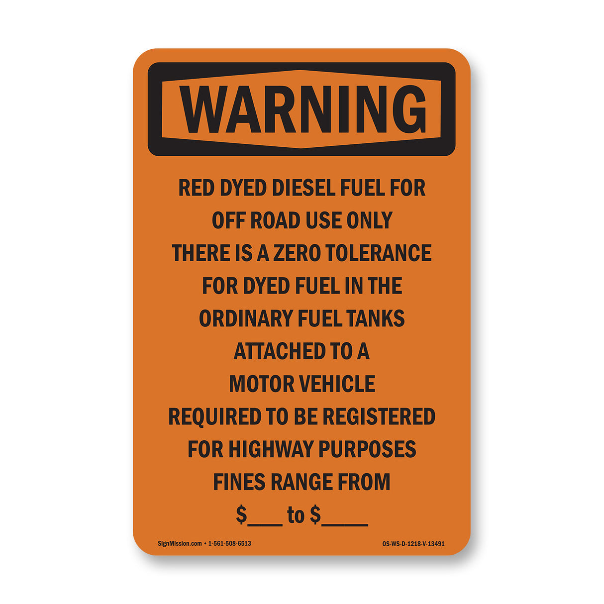 Red Dyed Diesel Fuel For Off Road