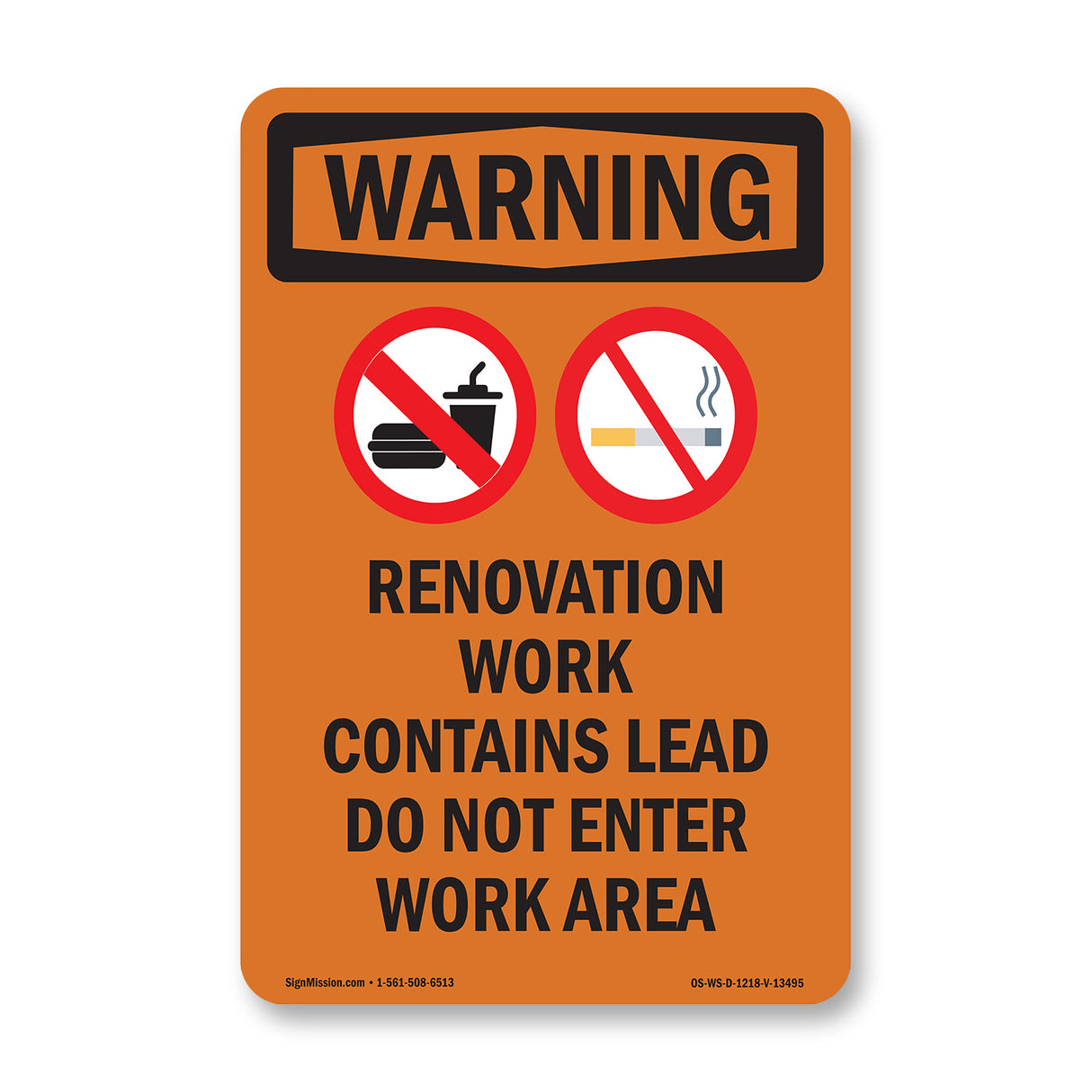 Renovation Work Contains Lead Do Not Enter