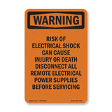 Risk Of Electrical Shock Can Cause