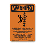 Rotating Auger Inside This Hopper With Symbol