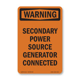 Secondary Power Source Generator Connected