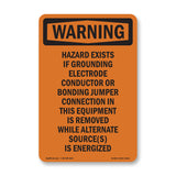 Shock Hazard Exists If Grounding Electrode