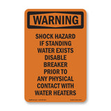 Shock Hazard If Standing Water