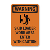 Skid Loader Work Area Enter With Symbol