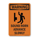 Sound Horn Advance Slowly With Symbol