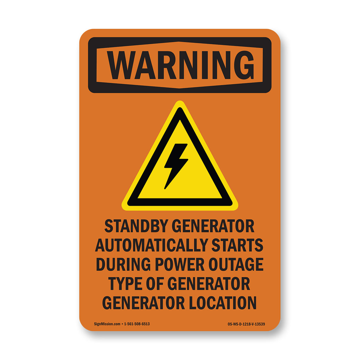 Standby Generator Automatically With Symbol