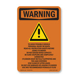 To Avoid Possible Serious Personal With Symbol