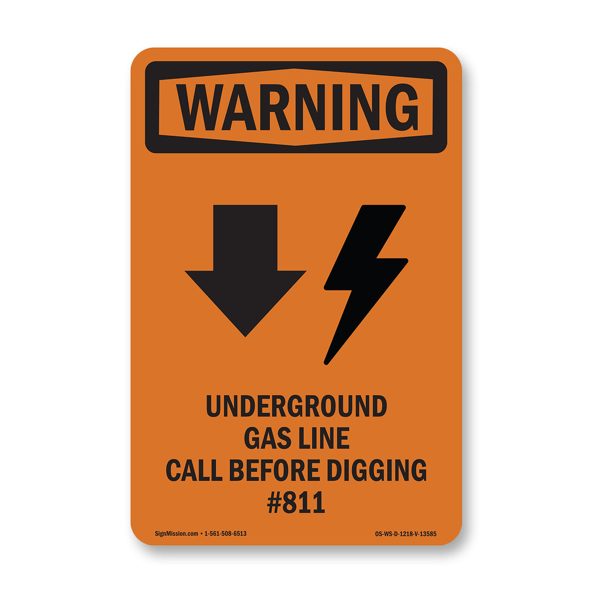 Underground Gas Line Call #811 Bilingual
