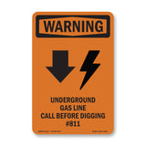 Underground Gas Line Call #811 Bilingual