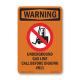 Underground Gas Line Call #811 Bilingual