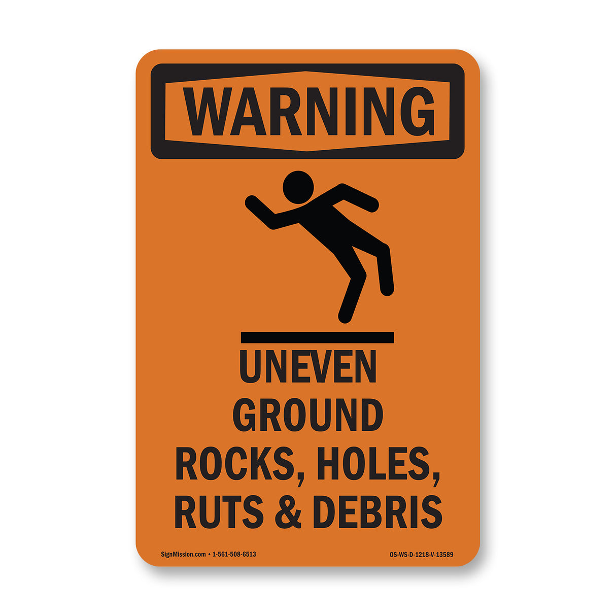 Uneven Ground Rocks, Holes, With Symbol