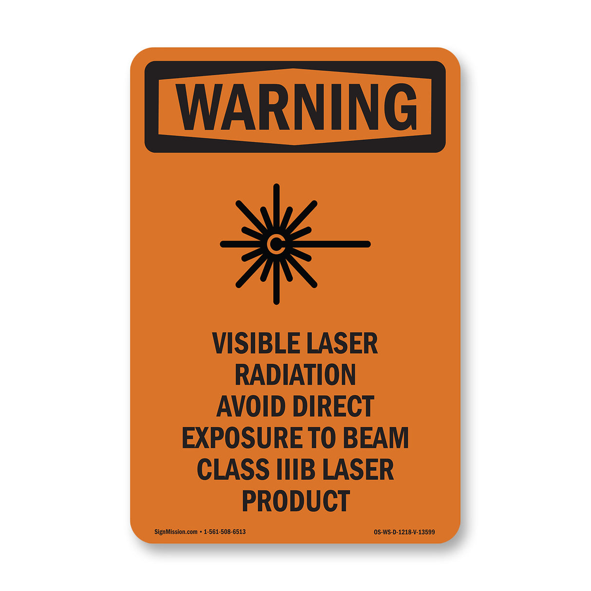 Visible Laser Radiation Avoid With Symbol