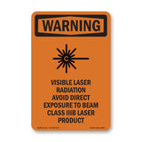 Visible Laser Radiation Avoid With Symbol