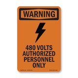 480 Volts Authorized With Symbol