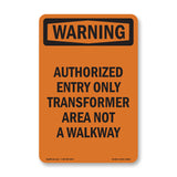 Authorized Entry Only Transformer Area