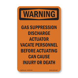 Gas Suppression Discharge Actuator