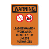 Lead Renovation Work With Symbol
