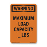 Maximum Load Capacity____ Lbs