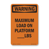 Maximum Load On Platform____Lbs