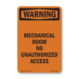 Mechanical Room No Unauthorized Access