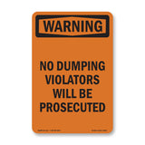 No Dumping Violators Prosecuted Spanish