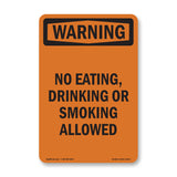 No Eating, Drinking Or Smoking Allowed